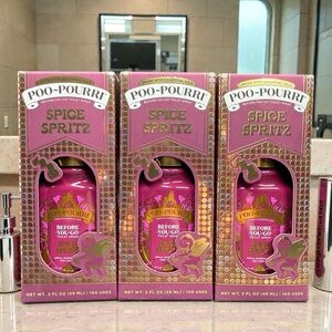 3 Pack POO-POURRI Before-You-Go Toilet Spray Spice Spritz 2 oz 100 Uses Each
